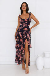 Dahlia Dance Maxi Dress Navy